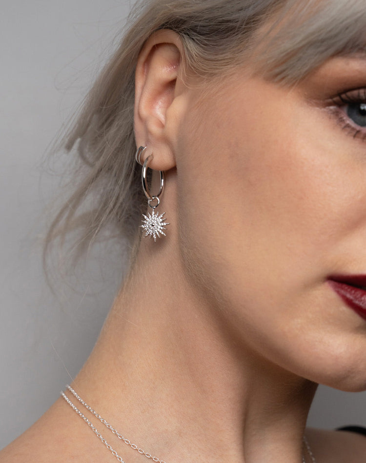 Aurora Earring Charm in Silver